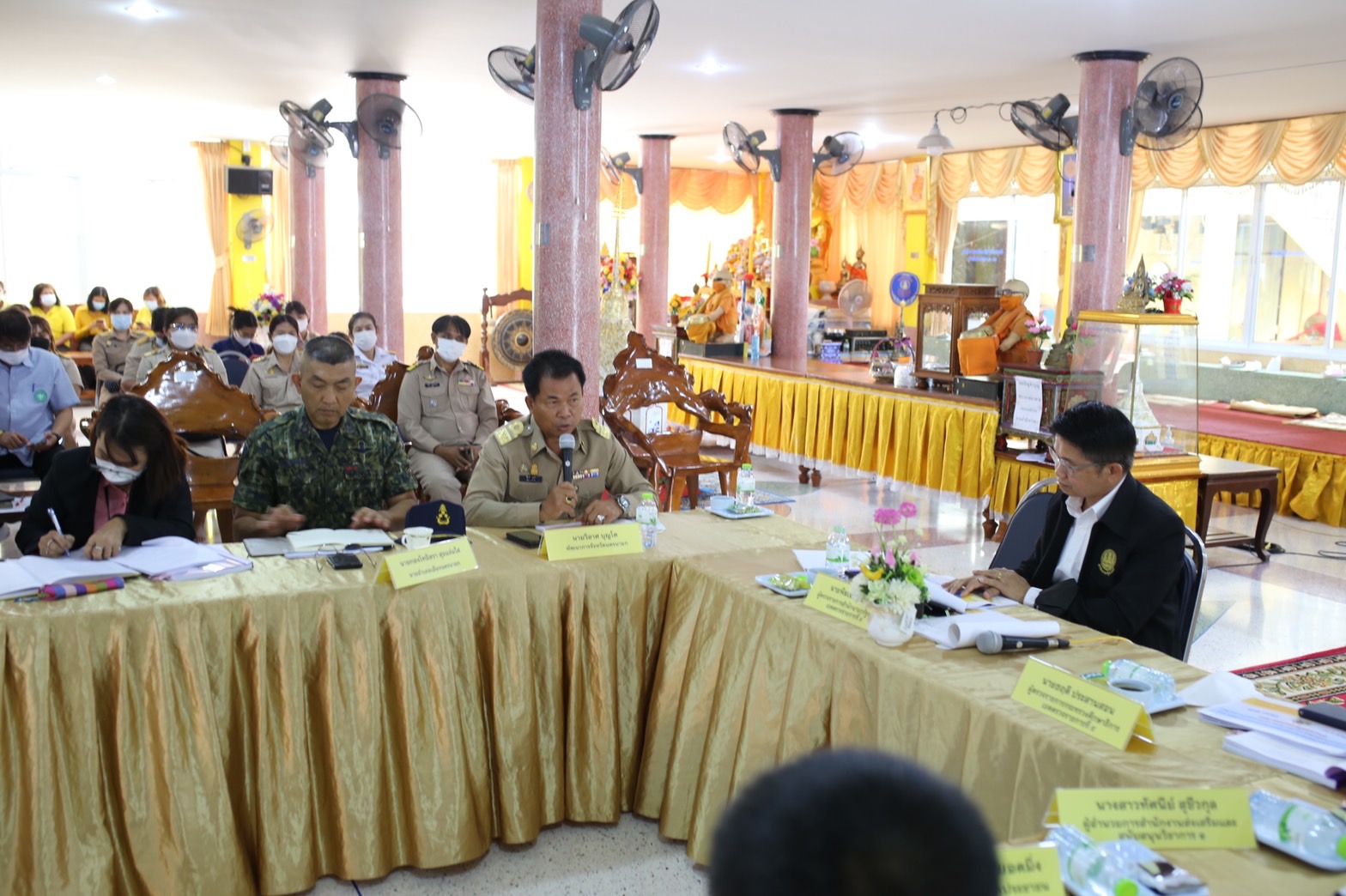 พช. นครนายก นำโดยนายวิลาศ บุญโต พัฒนาการจังหวัดนครนายก และอำเภอเมืองนครนายก นำโดยนายกองโทอิสรา สุขแจ่มใส นายอำเภอเมืองนครนายก ร่วมลงพื้นที่ตรวจราชการแบบบูรณาการ เพื่อติดตามการดำเนินการในภารกิจต่างๆที่สำคัญตามนโยบายรัฐบาลในพื้นที่จังหวัดนครนายก