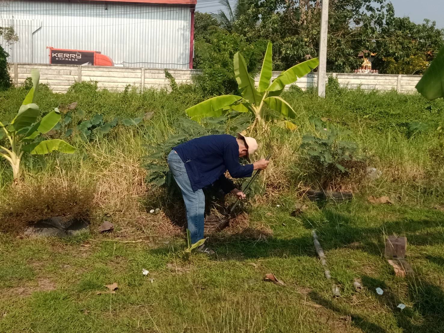 จังหวัดนครนายก ดำเนินการเตรียมพื้นที่ว่างบริเวณด้านหน้าศาลากลางจังหวัด เพื่อให้เป็นจุดเรียนรู้เศรษฐกิจพอเพียง 30 ตารางวา โมเดล