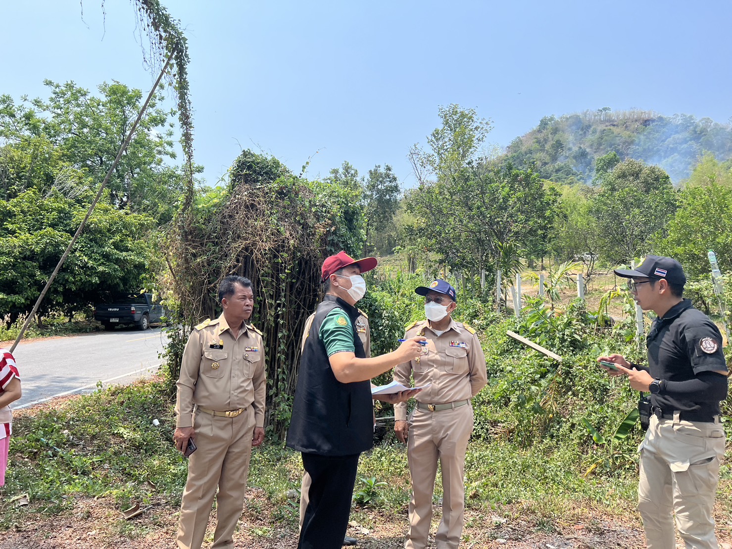 พจ.นครนายก ร่วมสนับสนุนภารกิจการดับไฟป่าในพื้นที่จังหวัดนครนายก