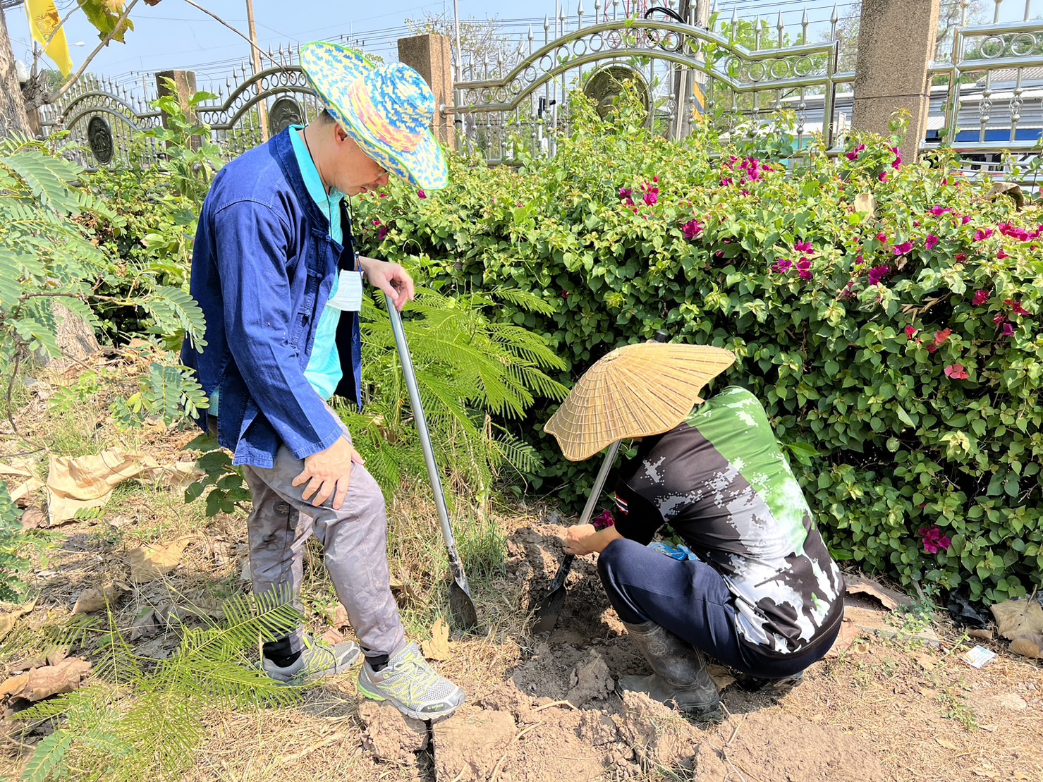 จังหวัดนครนายก ดำเนินการเตรียมพื้นที่ว่างบริเวณด้านหน้าศาลากลางจังหวัด เพื่อให้เป็นจุดเรียนรู้เศรษฐกิจพอเพียง 30 ตารางวา โมเดล
