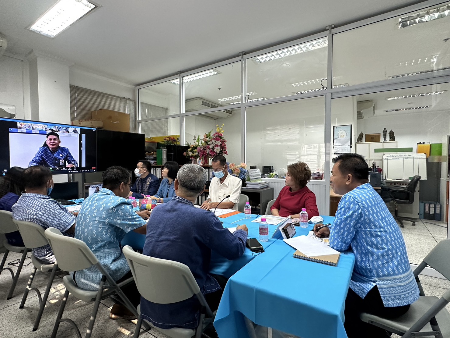 พช.นครนายก ร่วมประชุมเชิงปฏิบัติการติดตามผลการดำเนินงานหน่วยรับตรวจราชการรายไตรมาส (ไตรมาส 2)  เขตตรวจราชการที่ 9 กรมการพัฒนาชุมชน