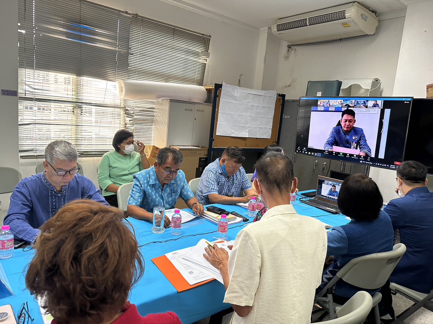 พช.นครนายก ร่วมประชุมเชิงปฏิบัติการติดตามผลการดำเนินงานหน่วยรับตรวจราชการรายไตรมาส (ไตรมาส 2)  เขตตรวจราชการที่ 9 กรมการพัฒนาชุมชน