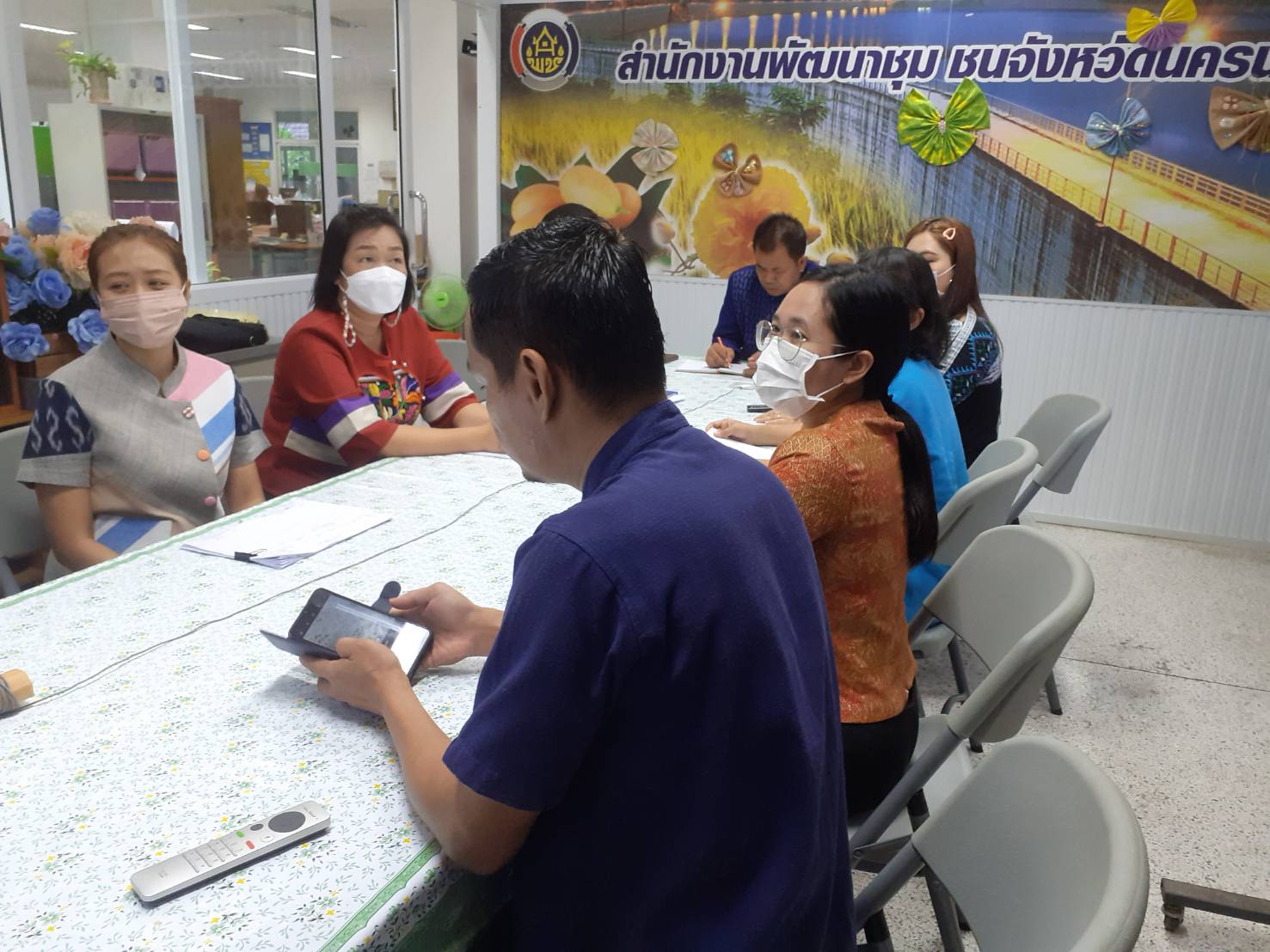 ??? พช.นครนายก ร่วมประชุมกรมการพัฒนาชุมชน ครั้งที่ 5/2566 ผ่านระบบวีดิทัศน์ทางไกล (Video Conference)