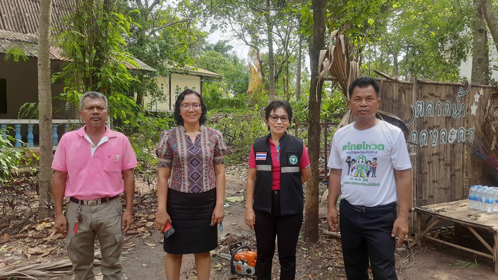 ???พช.นครนายก ลงพื้นที่ตรวจสอบความเสียหายจากเหตุการณ์วาตภัยพายุโซนร้อน