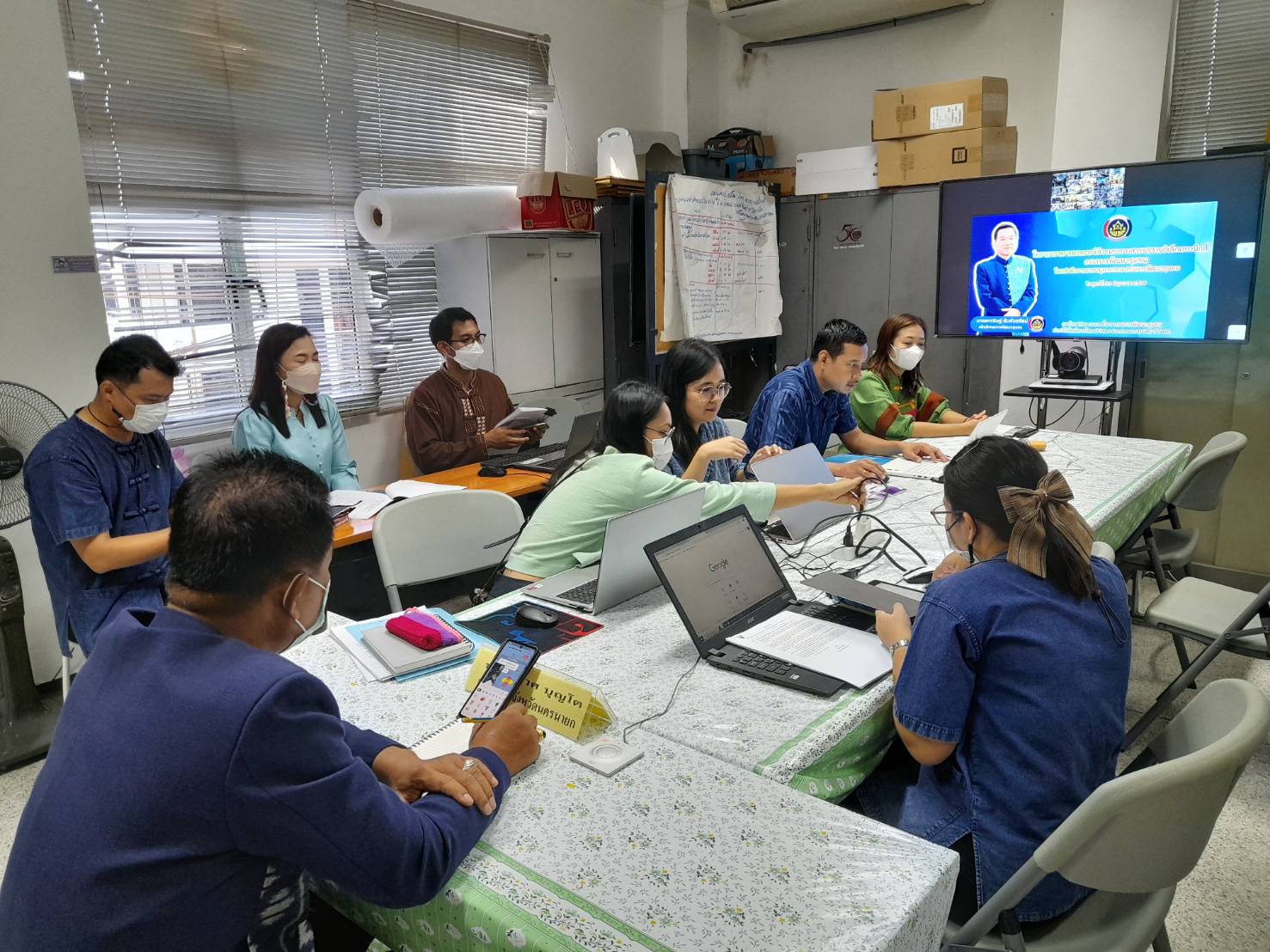 …พช.นครนายก เข้าร่วมอบรมการใช้งานระบบงานสารบรรณอิเล็กทรอนิกส์ ผ่านระบบวีดิทัศน์ทางไกล (Video Conference)