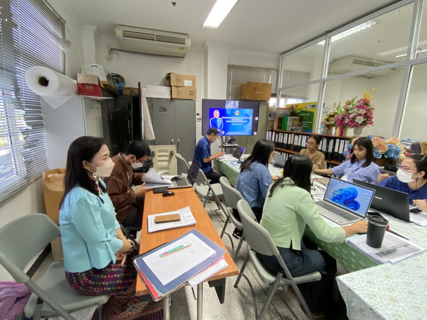…พช.นครนายก เข้าร่วมอบรมการใช้งานระบบงานสารบรรณอิเล็กทรอนิกส์ ผ่านระบบวีดิทัศน์ทางไกล (Video Conference)