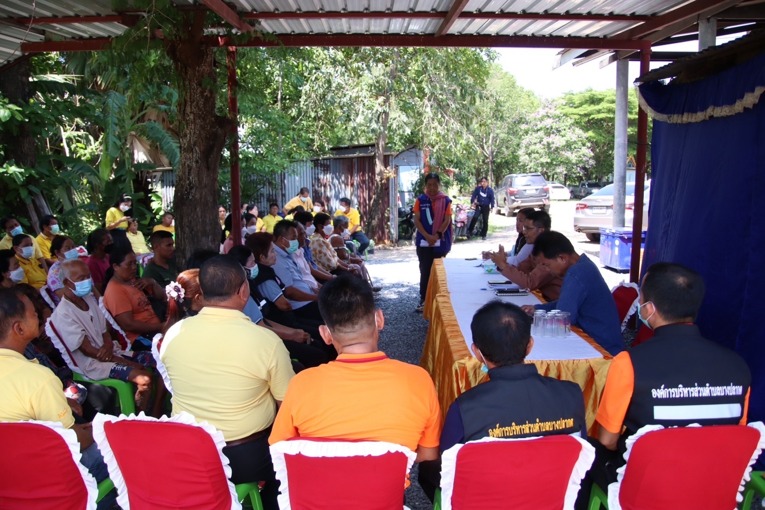 …พช.นครนายก : ลงพื้นที่ให้กำลังใจการเตรียมการขับเคลื่อนโครงการหนึ่งตำบล หนึ่งหมู่บ้านยั่งยืน อำเภอองครักษ์