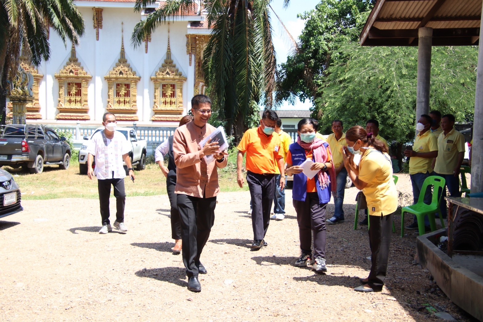 …พช.นครนายก : ลงพื้นที่ให้กำลังใจการเตรียมการขับเคลื่อนโครงการหนึ่งตำบล หนึ่งหมู่บ้านยั่งยืน อำเภอองครักษ์