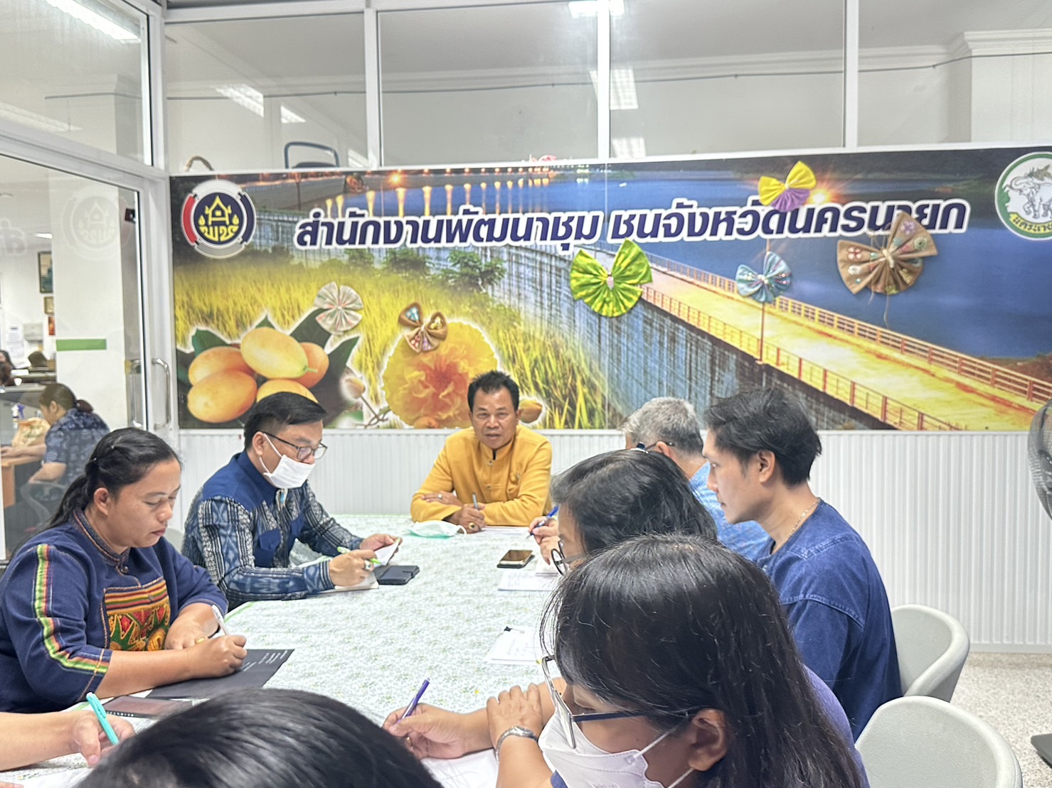 …พช.นครนายก ประชุมประจำเดือน ผู้อำนวยการกลุ่มงาน และนักวิชาการพัฒนาชุมชน สำนักงานพัฒนาชุมชนจังหวัดนครนายก