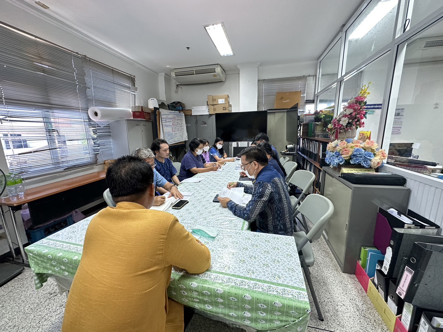 …พช.นครนายก ประชุมประจำเดือน ผู้อำนวยการกลุ่มงาน และนักวิชาการพัฒนาชุมชน สำนักงานพัฒนาชุมชนจังหวัดนครนายก