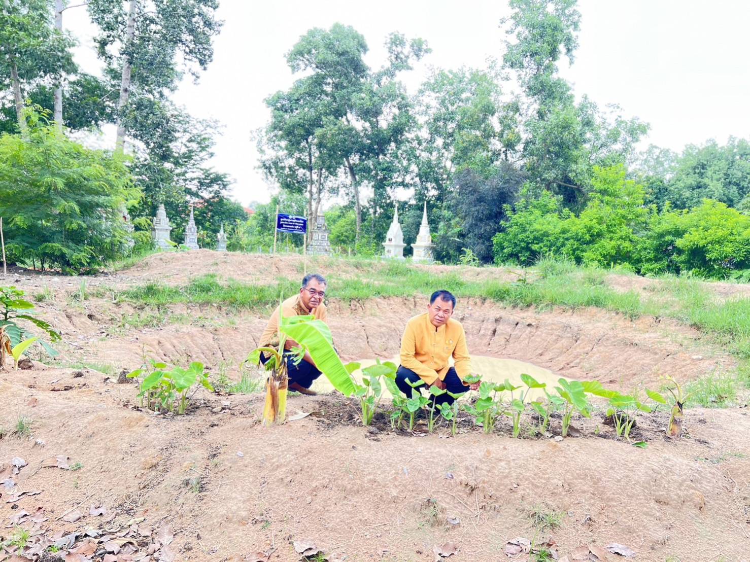 …พช.นครนายก : ติดตามผลการร่วมกิจกรรม “เอามื้อสามัคคีทำความดีเพื่อในหลวง” แปลงศูนย์เรียนรู้เศรษฐกิจพอเพียงวัดหนองแฟบ