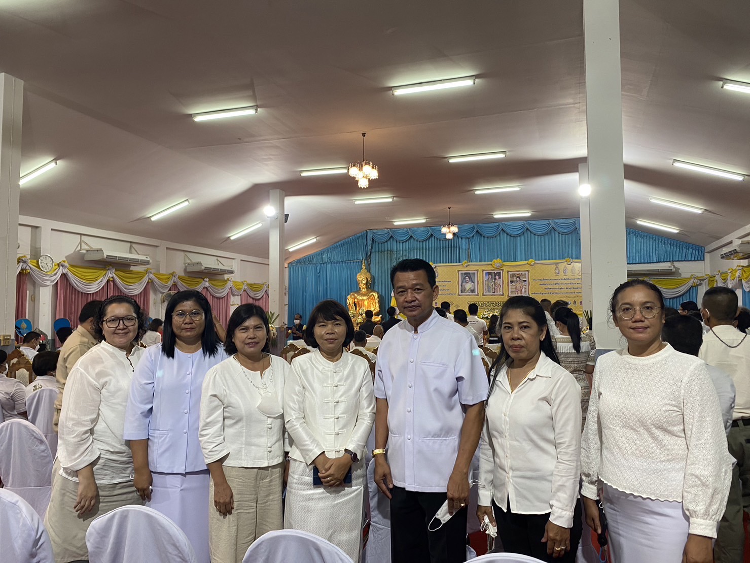 …พช.นครนายก ร่วมพิธีเจริญพระพุทธมนต์เฉลิมพระเกียรติพระบาทสมเด็จพระเจ้าอยู่หัว สมเด็จพระนางเจ้าสิริกิติ์ พระบรมราชินีนาถ พระบรมราชชนนีพันปีหลวง สมเด็จพระนางเจ้าฯ พระบรมราชินี และสมเด็จพระเจ้าลูกเธอ เจ้าฟ้าพัชรกิติยาภา นเรนทิราเทพยวดี กรมหลวงราชสาริณีสิริพัชร มหาวัชรราชธิดา ประจำปีพุทธศักราช 2566