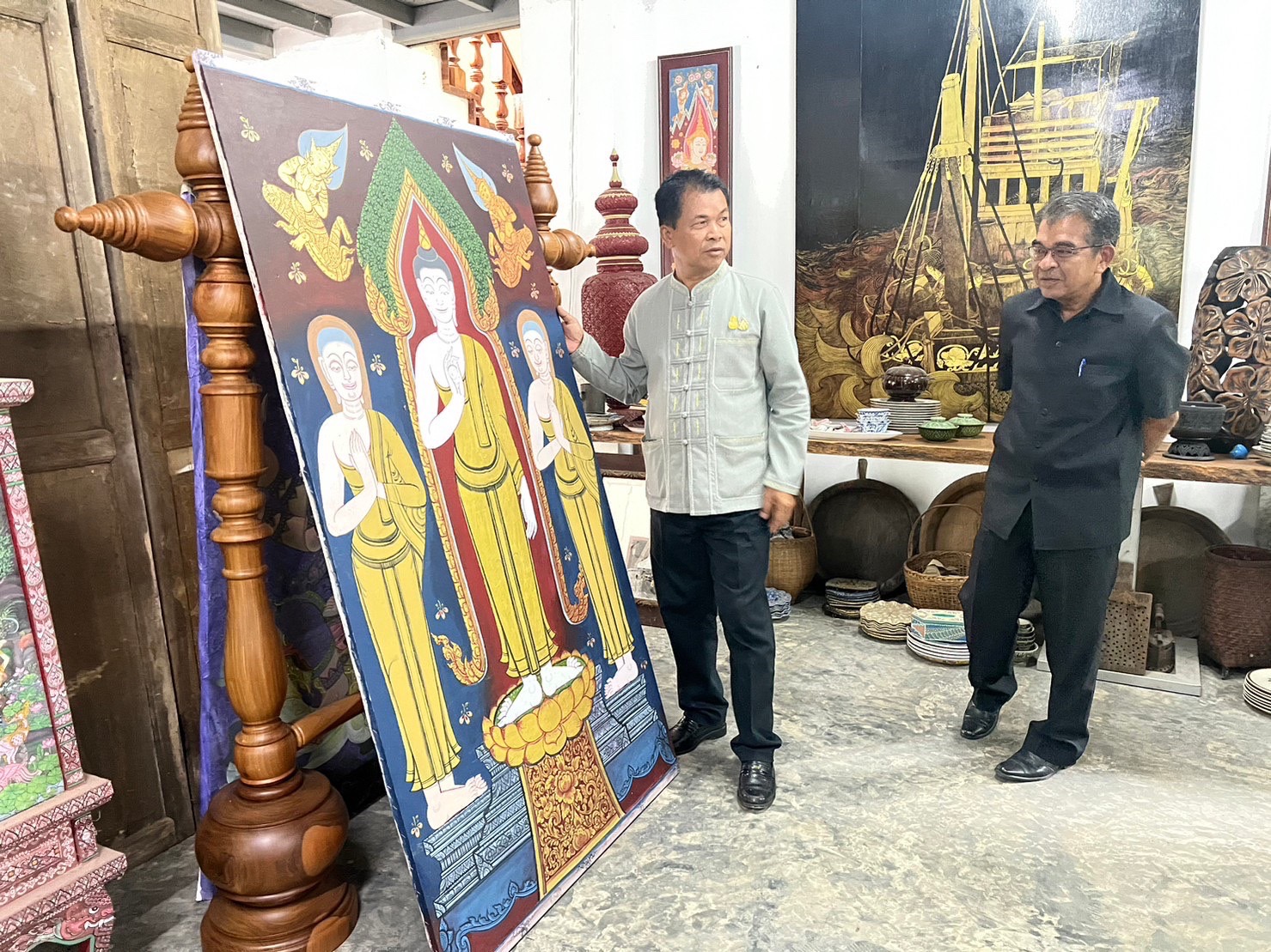 …พช.นครนายก ลงพื้นที่ติดตามการดำเนินงานหนึ่งตำบล หนึ่งผลิตภัณฑ์ (OTOP)