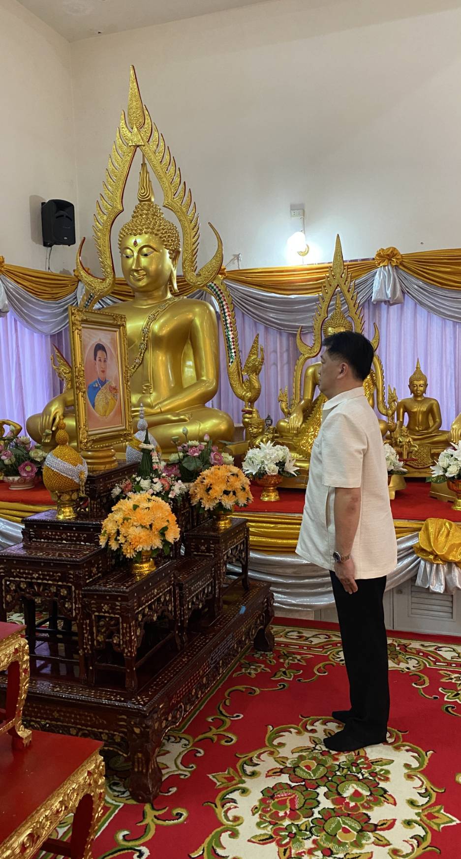 …พช.นครนายก เข้าร่วมพิธีเจริญพระพุทธมนต์เฉลิมพระเกียรติ พระบาทสมเด็จพระเจ้าอยู่หัว สมเด็จพระนางเจ้าสิริกิติ์ พระบรมราชินีนาถ พระบรมราชชนนีพันปีหลวง สมเด็จพระนางเจ้าฯ พระบรมราชินีและสมเด็จพระเจ้าลูกเธอ เจ้าฟ้าพัชรกิติยาภา นเรนทิราเทพยวดี กรมหลวงราชสาริณีสิริพัชรมหาวัชรราชธิดา ประจำปี พ.ศ.2566