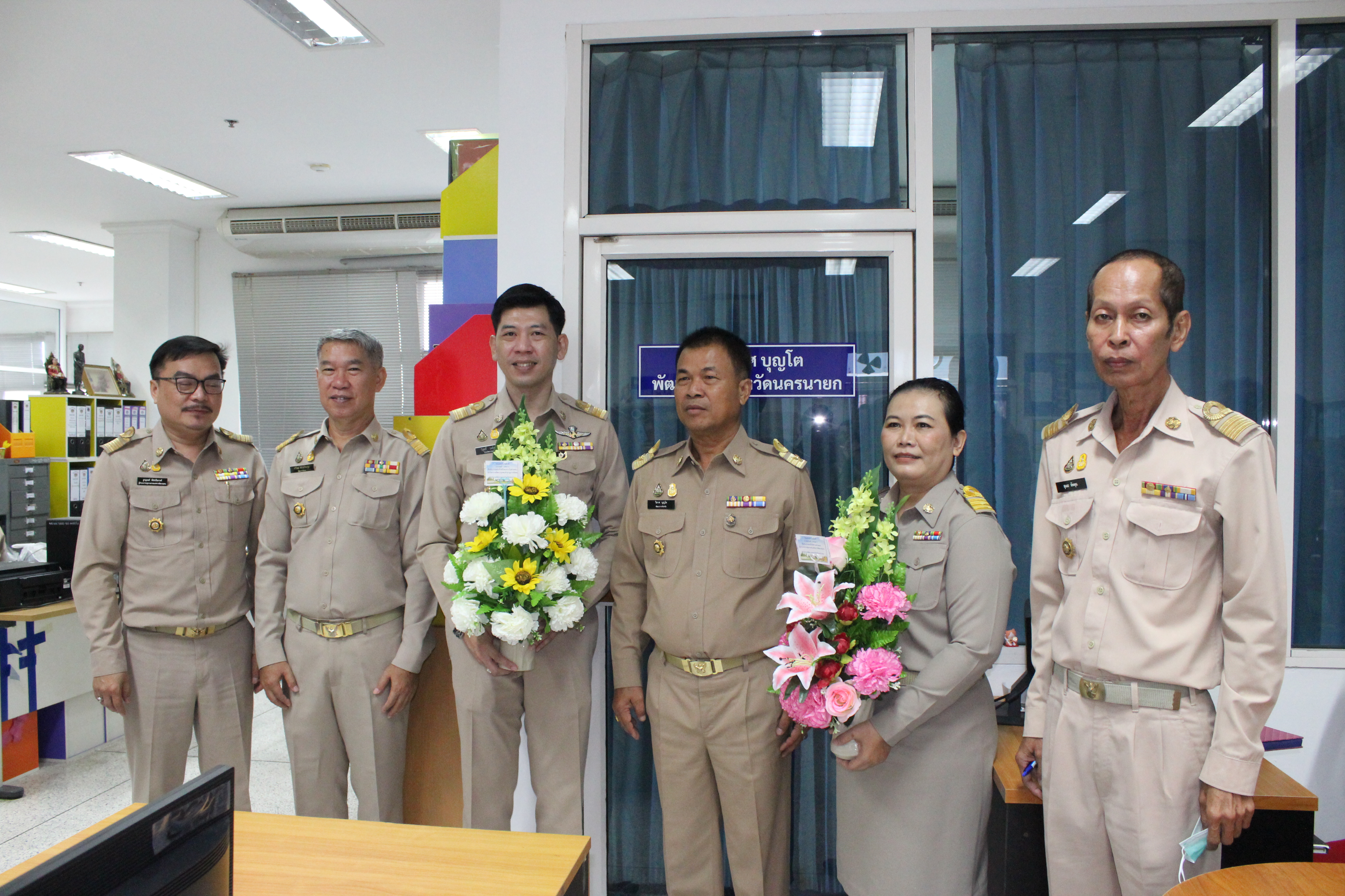 …พช.นครนายก ร่วมแสดงความยินดีกับข้าราชการผู้ได้รับแต่งตั้งให้ดำรงตำแหน่งใหม่