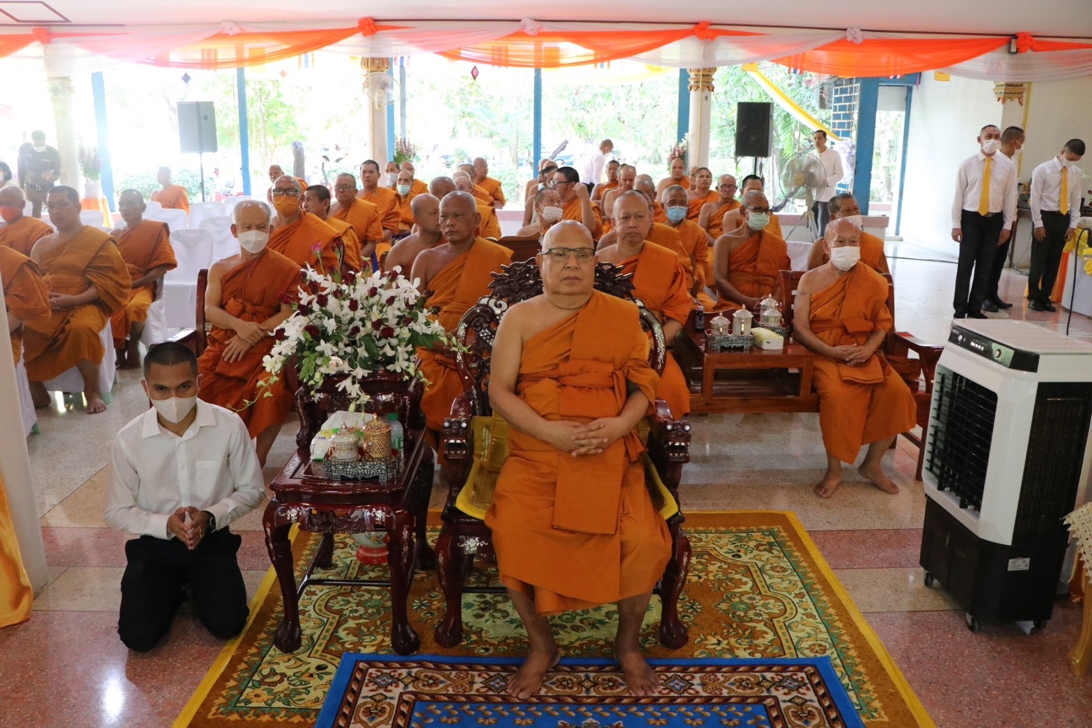…พช.นครนายก ร่วมพิธีเจริญพระพุทธมนต์เฉลิมพระเกียรติ พระบาทสมเด็จพระเจ้าอยู่หัว สมเด็จพระนางเจ้าสิริกิติ์ พระบรมราชินีนาถ พระบรมราชชนนีพันปีหลวง สมเด็จพระนางเจ้าฯ พระบรมราชินี และสมเด็จพระเจ้าลูกเธอ เจ้าฟ้าพัชรกิติยาภา นเรนทิราเทพยวดี กรมหลวงราชสาริณีสิริพัชร มหาวัชรราชธิดา ประจำปีพุทธศักราช 2566