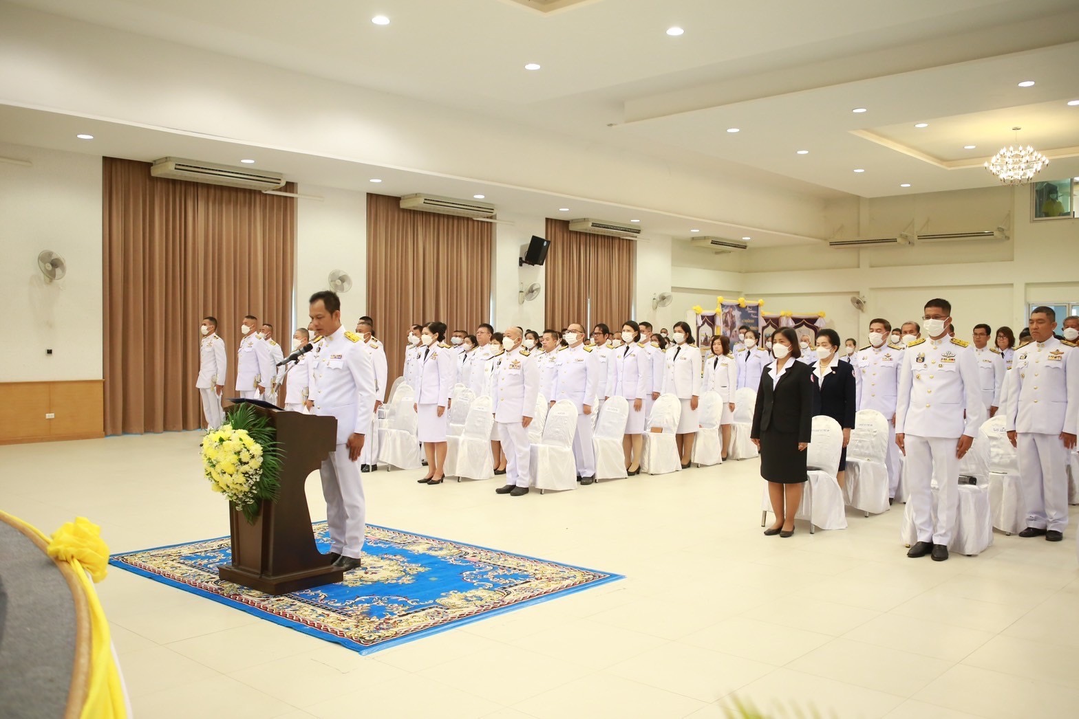 …พช.นครนายก ร่วมพิธีวางพานพุ่มดอกไม้สด ถวายราชสักการะเนื่องในวันพระบิดาแห่งฝนหลวง ประจำปีพุทธศักราช 2566