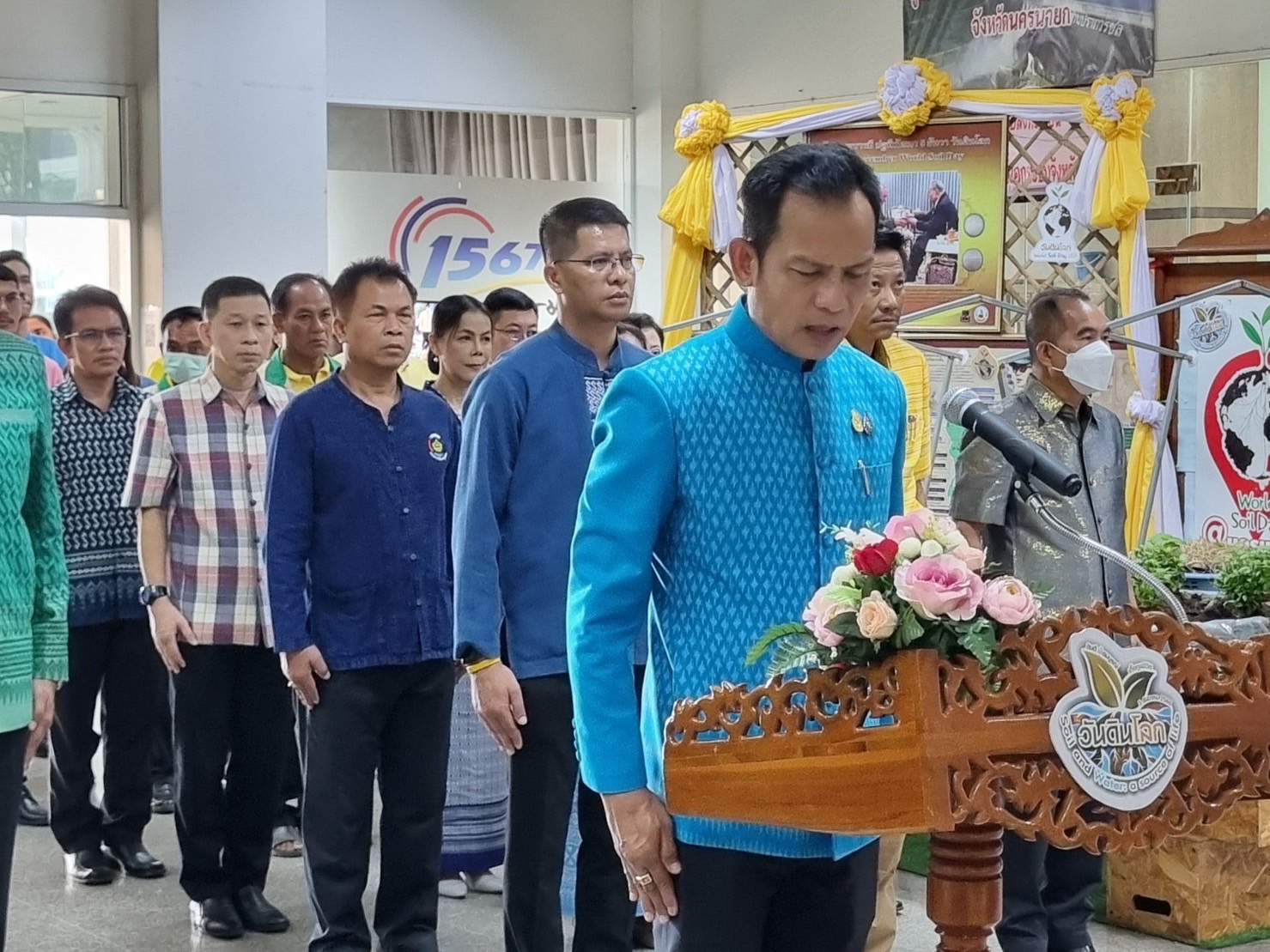 …พช.นครนายก ร่วมกิจกรรมประกาศเจตนารมณ์วันดินโลก ปี 2566