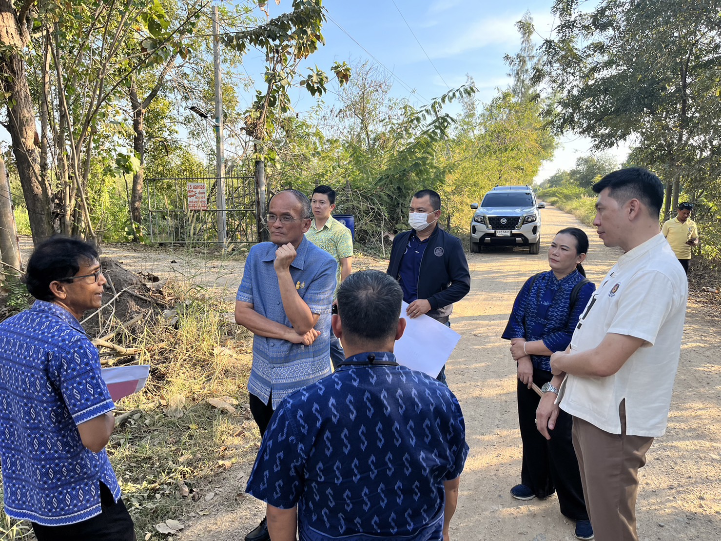 … พช.นครนายก ร่วมสำรวจพื้นที่โครงการพัฒนาแหล่งน้ำ (แก้มลิง) แบบอารยเกษตร ตามแนวพระราชดำริ