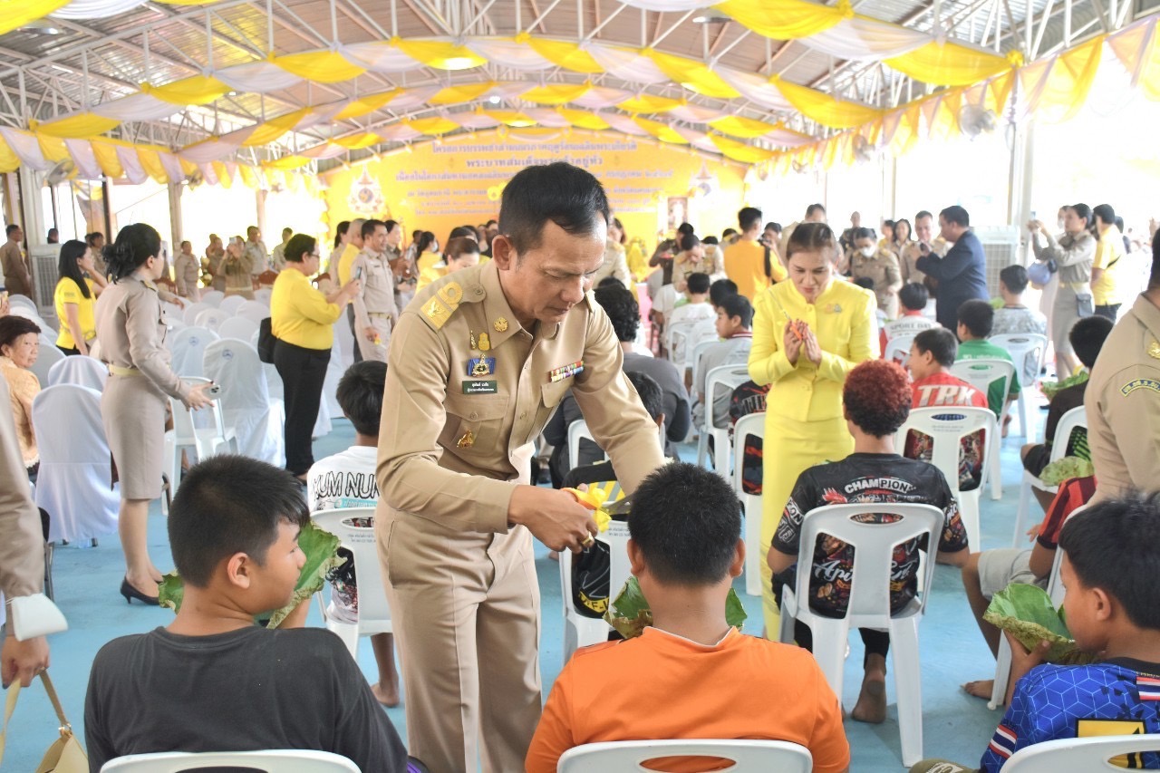 พช.นครนายก ร่วมโครงการบรรพชาสามเณรเฉลิมพระเกียรติพระบาทสมเด็จพระเจ้าอยู่หัว เนื่องในโอกาสมหามงคลเฉลิมพระชนมพรรษา 6 รอบ 28 กรกฎาคม 2567