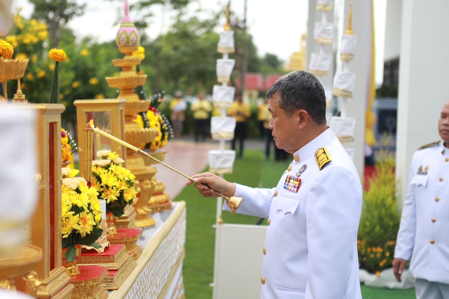 …พช.นครนายก ร่วมพิธีพลีกรรมตักน้ำจากแหล่งน้ำศักดิ์สิทธิ์ของจังหวัดนครนายก