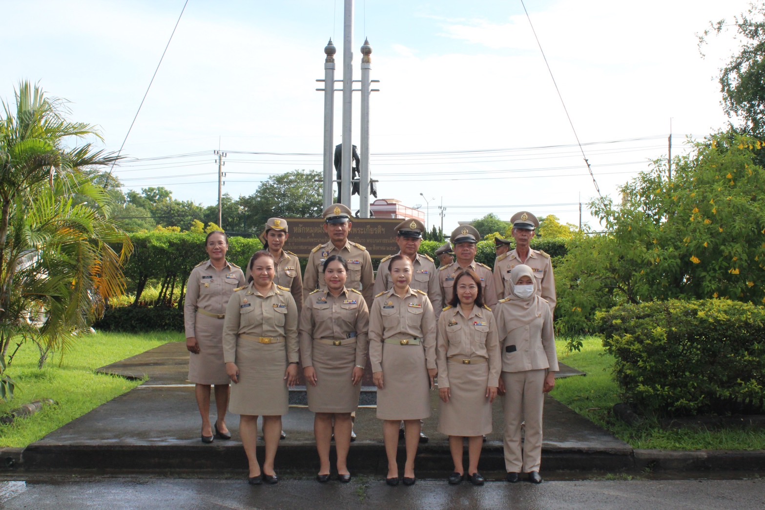 …พช.นครนายก เข้าร่วมกิจกรรมเคารพธงชาติ และร้องเพลงชาติ ประจำเดือนสิงหาคม 2567 จังหวัดนครนายก