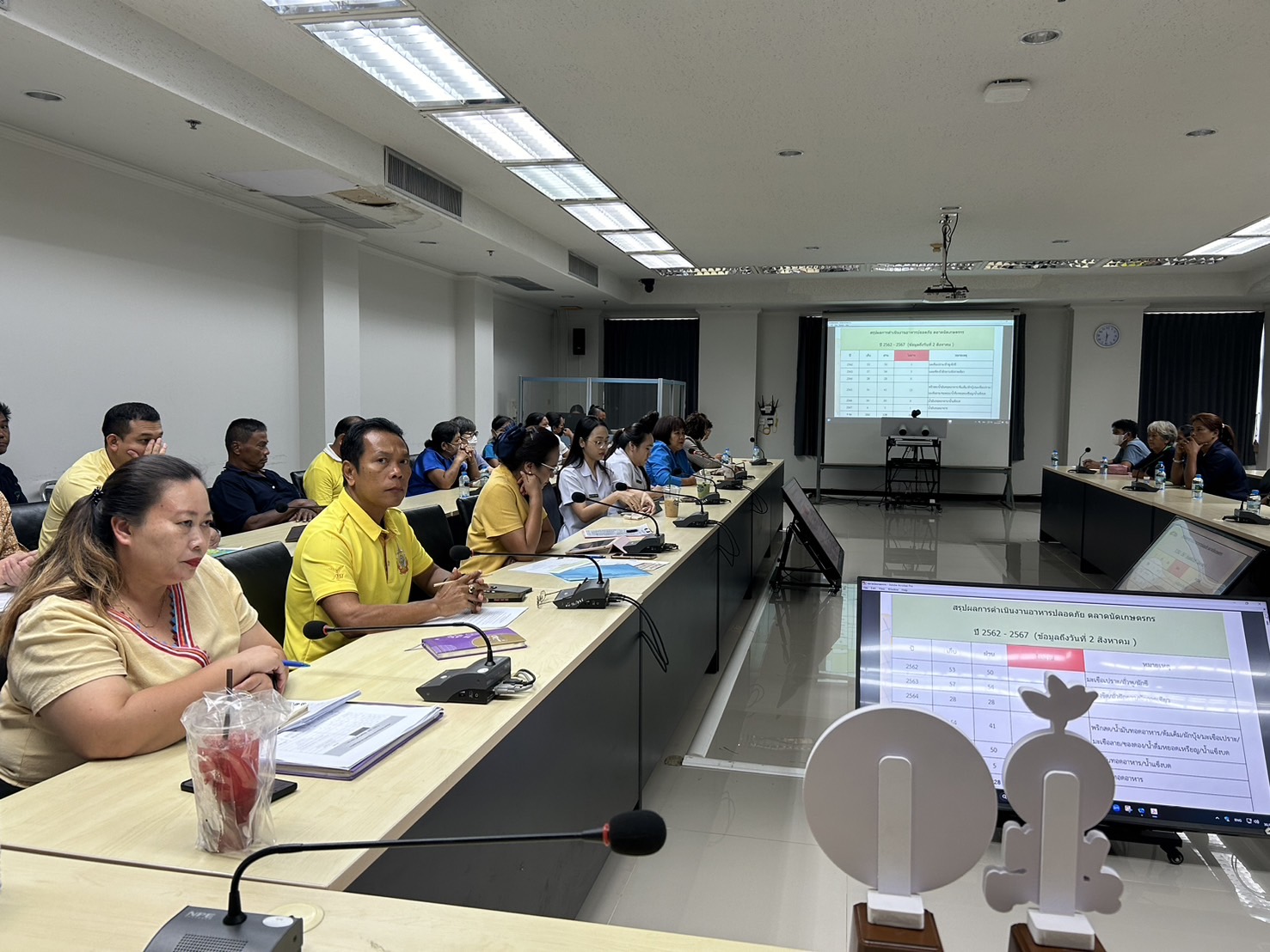 …พช.นครนายก ร่วมประชุมผู้ผลิต ผู้ประกอบการ OTOP ตลาดนัดคนไทยยิ้มได้