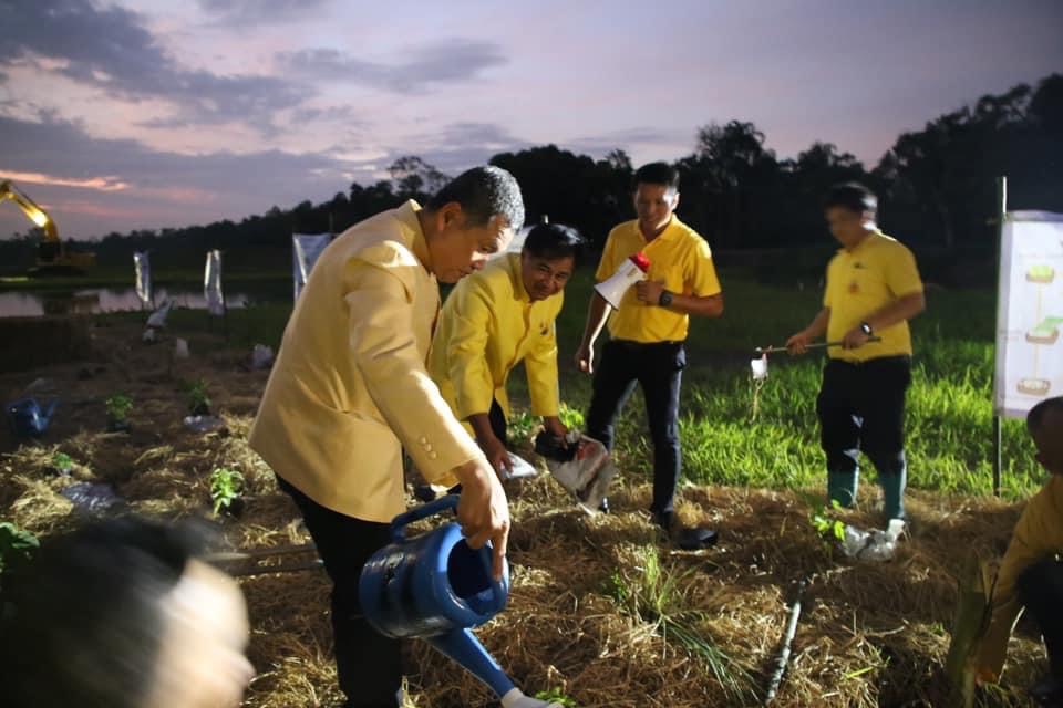 ….ปลัดกระทรวงมหาดไทย เปิดกิจกรรม kick off โครงการพุทธอารยเกษตรวัดระฆัง – กระทรวงมหาดไทย ที่คลอง 15 จังหวัดนครนายก