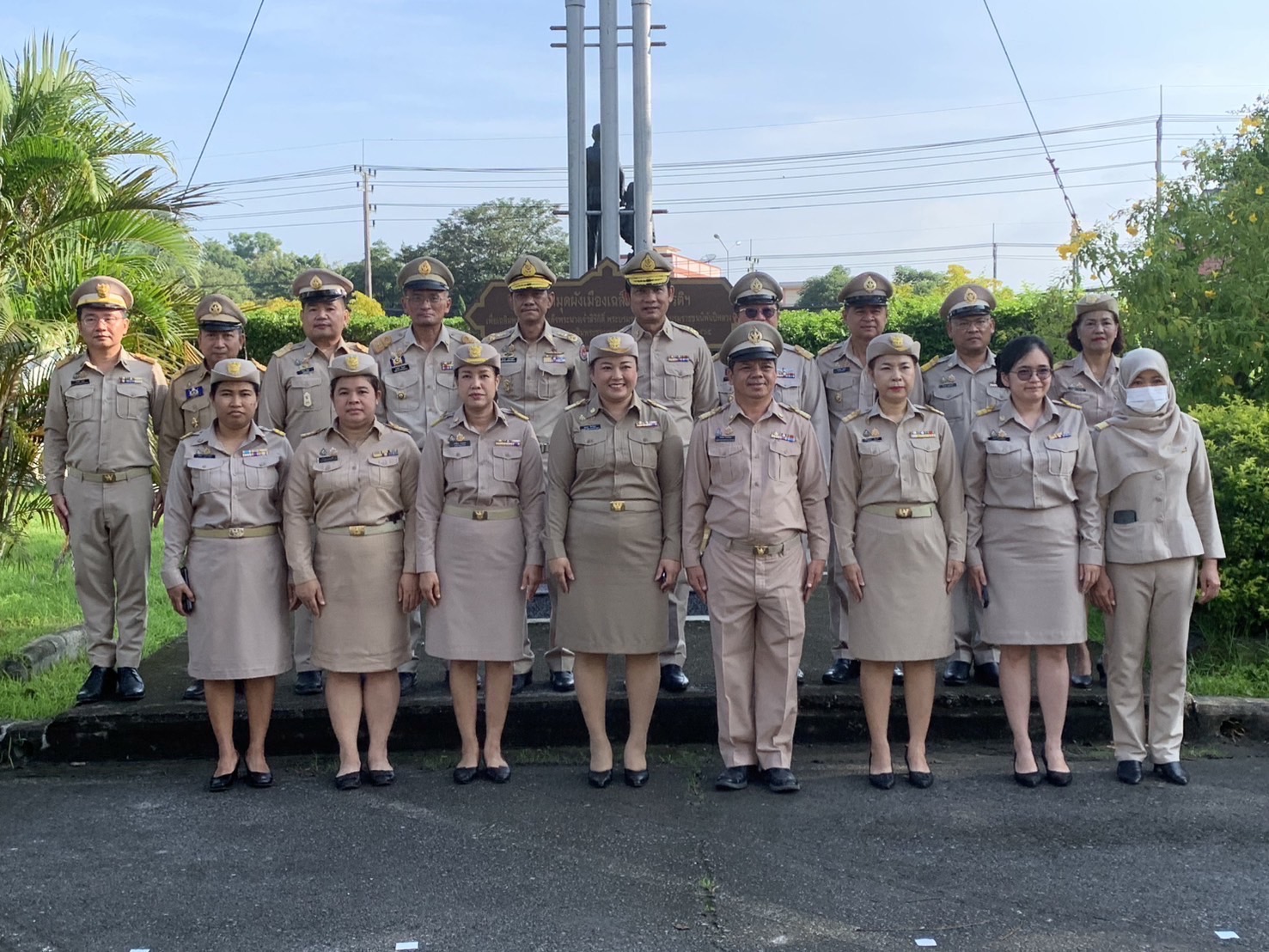 …พช.นครนายก เข้าร่วมกิจกรรมเคารพธงชาติ และร้องเพลงชาติ ประจำเดือนกันยายน 2567 จังหวัดนครนายก