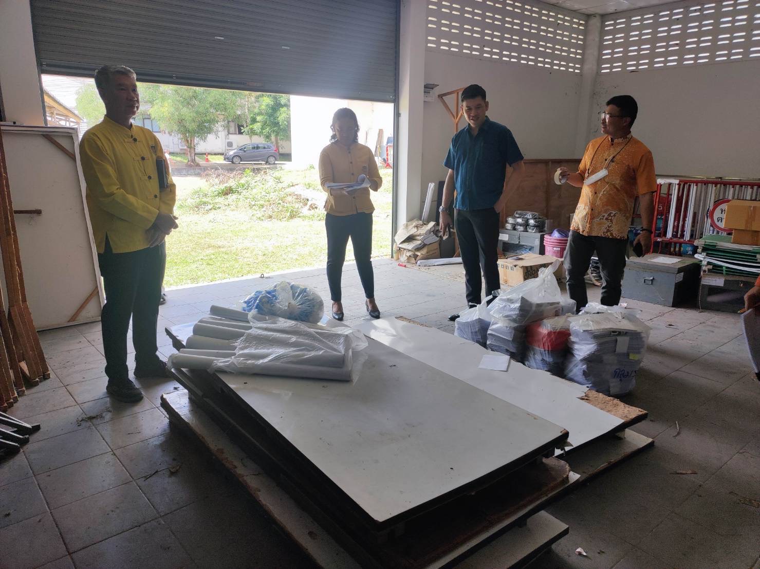 …พช.นครนายก ลงพื้นที่ตรวจสอบพัสดุประจำปี งบประมาณ พ.ศ. 2567