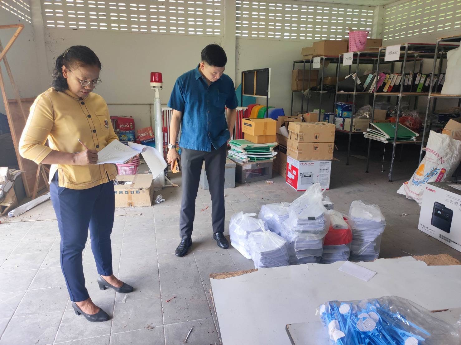 …พช.นครนายก ลงพื้นที่ตรวจสอบพัสดุประจำปี งบประมาณ พ.ศ. 2567