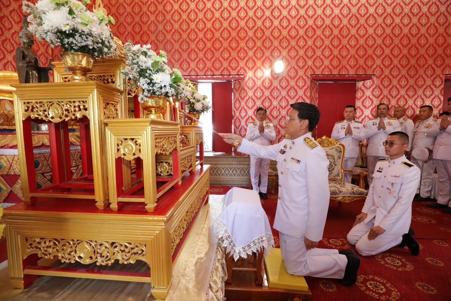 พช.นครนายก ร่วมพิธีถวายผ้าพระกฐินพระราชทานโดยกรมการพัฒนาชุมชน