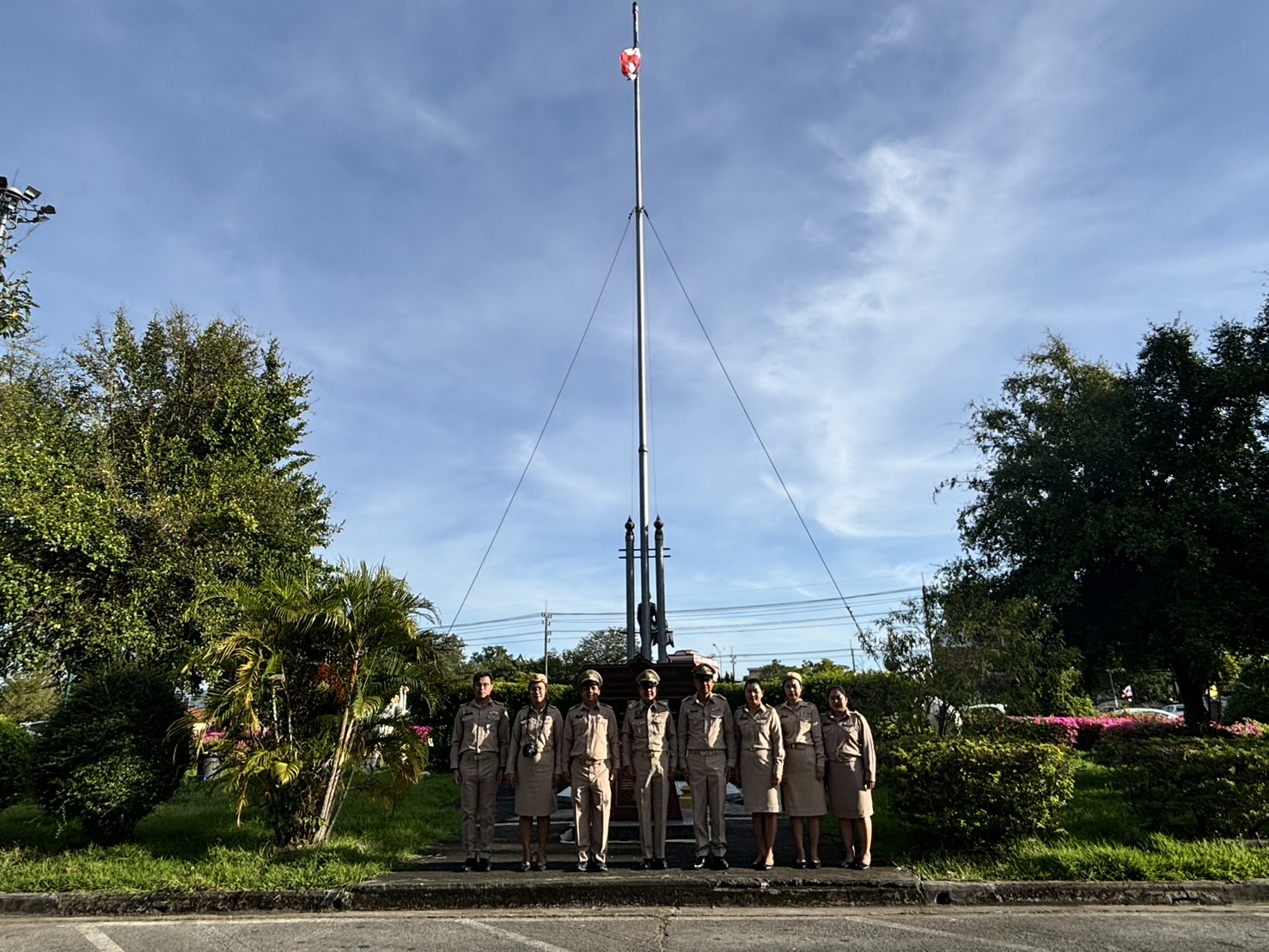 …พช.นครนายก ร่วมกิจกรรมเคารพธงชาติ และร้องเพลงชาติ ประจำเดือนพฤศจิกายน 2567 จังหวัดนครนายก