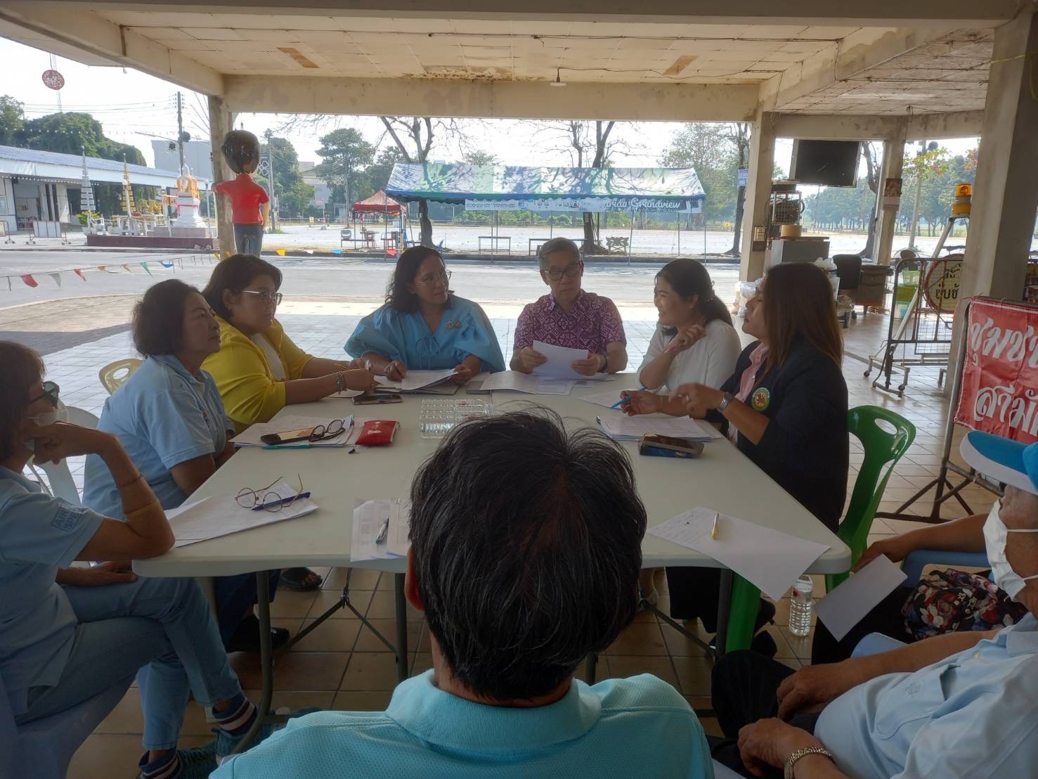 พช.นครนายก ร่วมประชุมให้ความรู้เรื่องการเป็นต้นกล้ากองทุนแม่ของแผ่นดินแก่คณะกรรมการชุมชนร่วมพัฒนาสามัคคีศรีเมือง