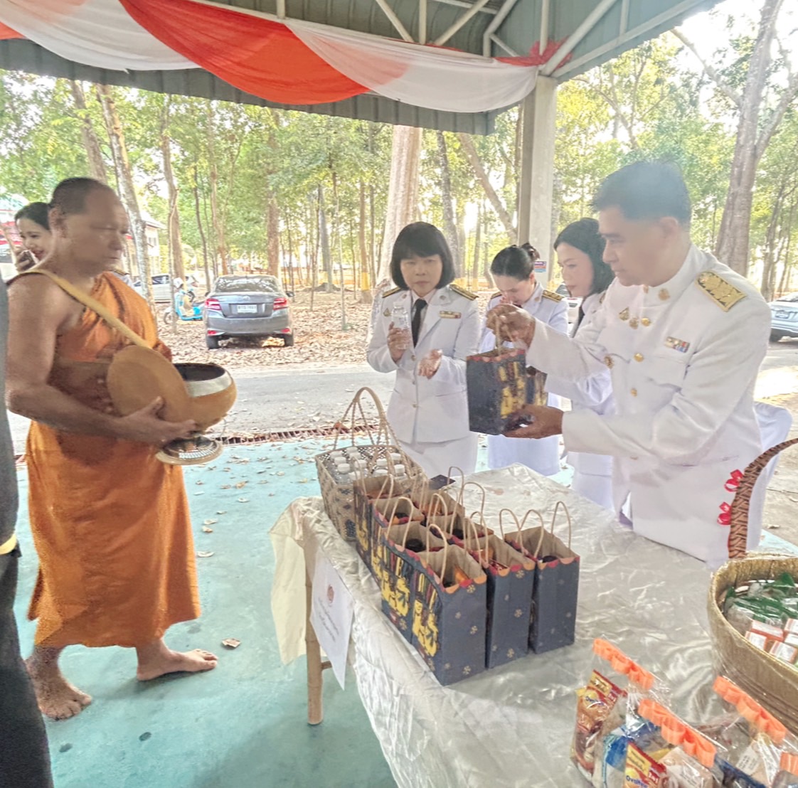 สำนักงานพัฒนาชุมชนจังหวัดนครนายก: เข้าร่วมพิธีเจริญพระพุทธมนต์และทำบุญตักบาตรเพื่อถวายเป็นพระราชกุศลแด่ สมเด็จพระเจ้าลูกเธอ เจ้าฟ้าสิริวัณณวรี นารีรัตนราชกัญญา เนื่องในโอกาสวันคล้ายวันประสูติ 8 มกราคม 2568