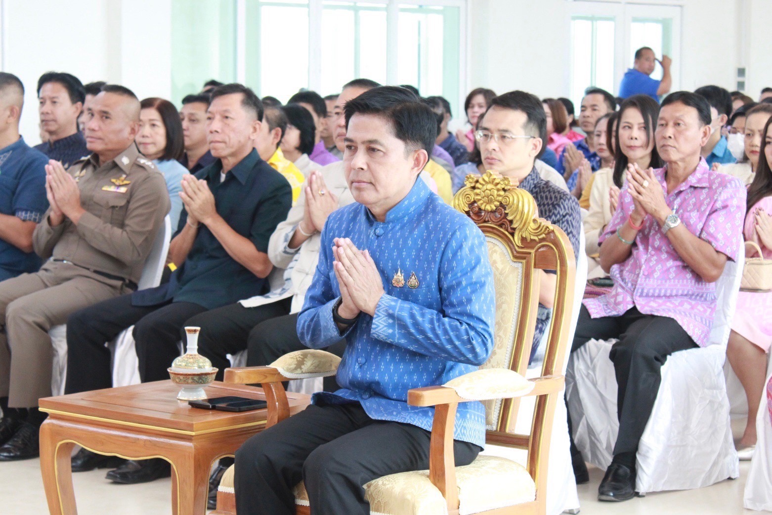 …พช.นครนายก ร่วมพิธีทำบุญอาคารศาลากลางจังหวัดนครนายก 5 ชั้น (หลังใหม่)