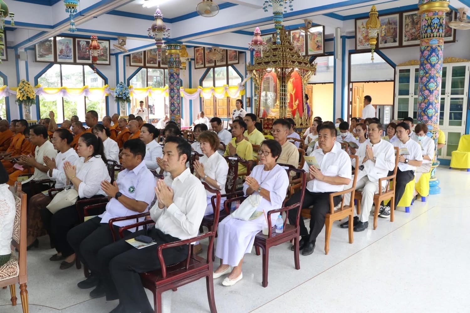 …พช.นครนายก ร่วมพิธีเจริญพระพุทธมนต์ถวายพระพรชัยมงคลแด่พระบาทสมเด็จพระเจ้าอยู่หัวและพระบรมวงศานุวงศ์ ประจำปีพุทธศักราช 2568
