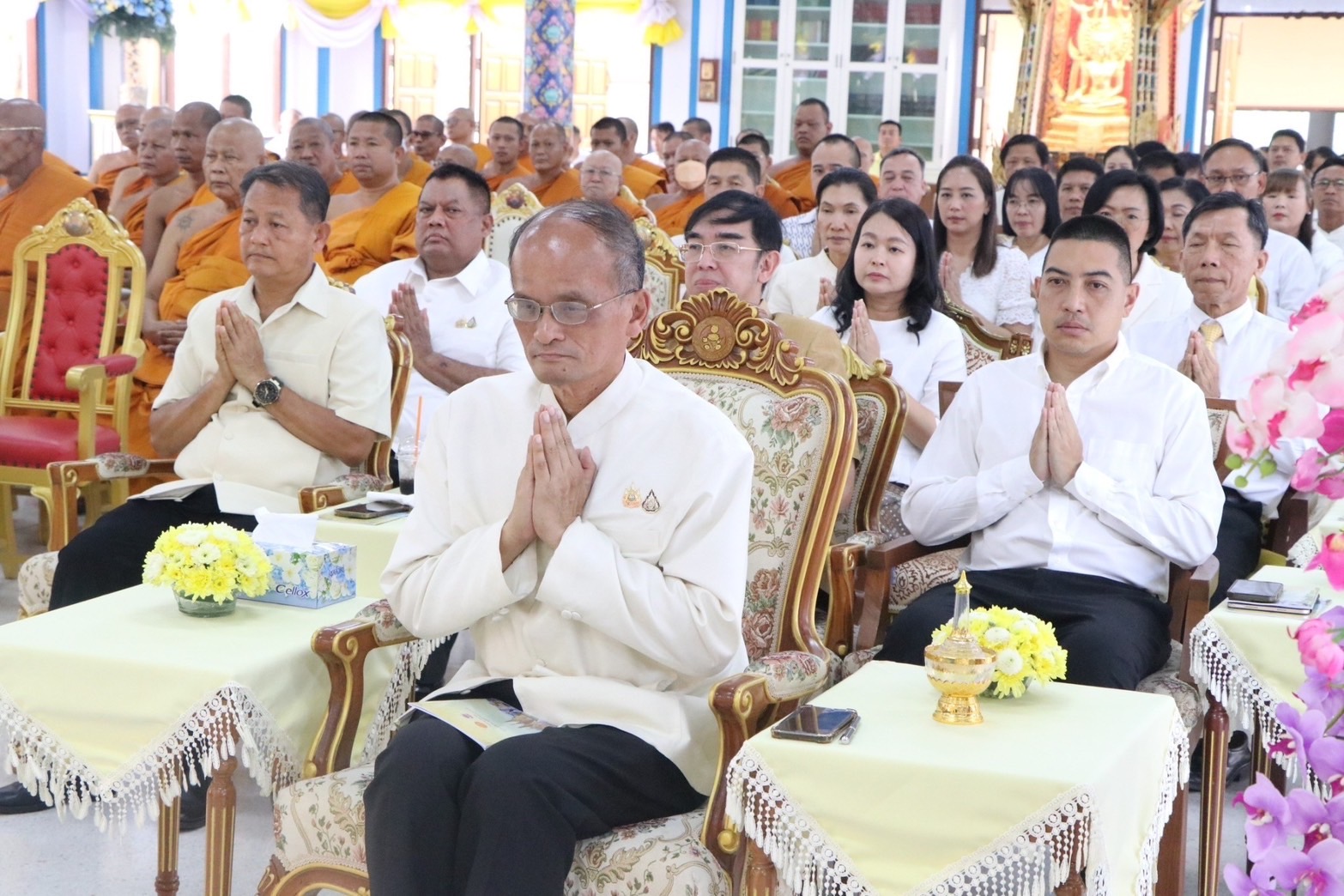 …พช.นครนายก ร่วมพิธีเจริญพระพุทธมนต์ถวายพระพรชัยมงคลแด่พระบาทสมเด็จพระเจ้าอยู่หัวและพระบรมวงศานุวงศ์ ประจำปีพุทธศักราช 2568