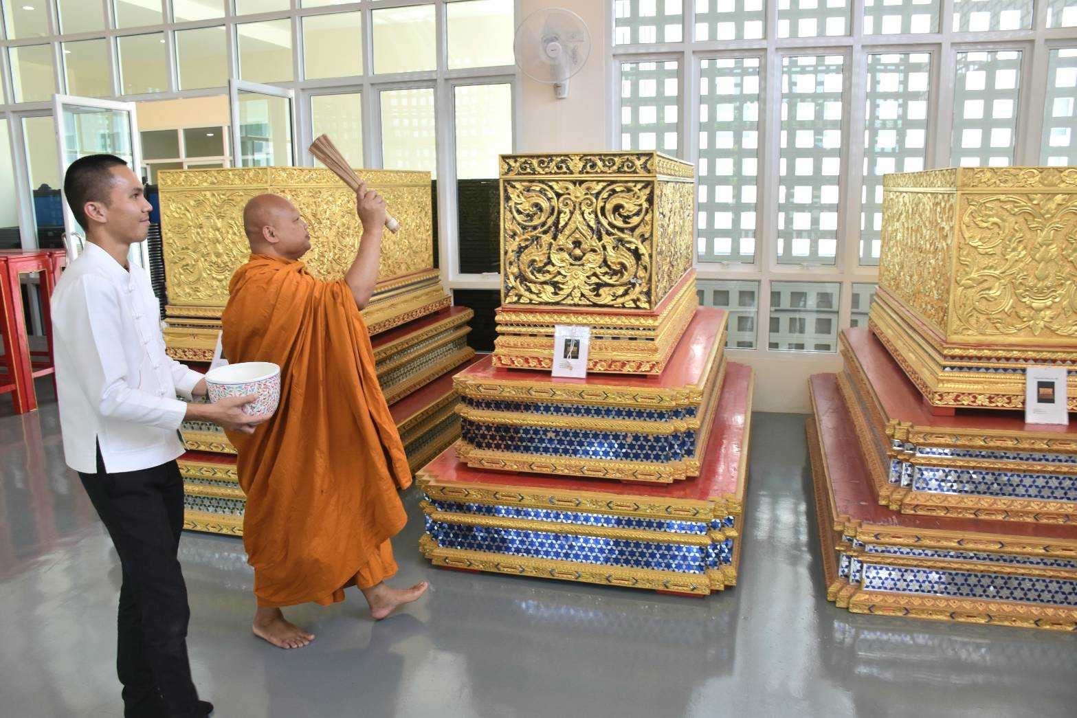 พช.นครนายก ร่วมเป็นเกียรติในพิธีทำบุญอาคารพิธีการศพที่ได้รับพระราชทาน (อาคารหลังใหม่) สำนักงานวัฒนธรรมจังหวัดนครนายก