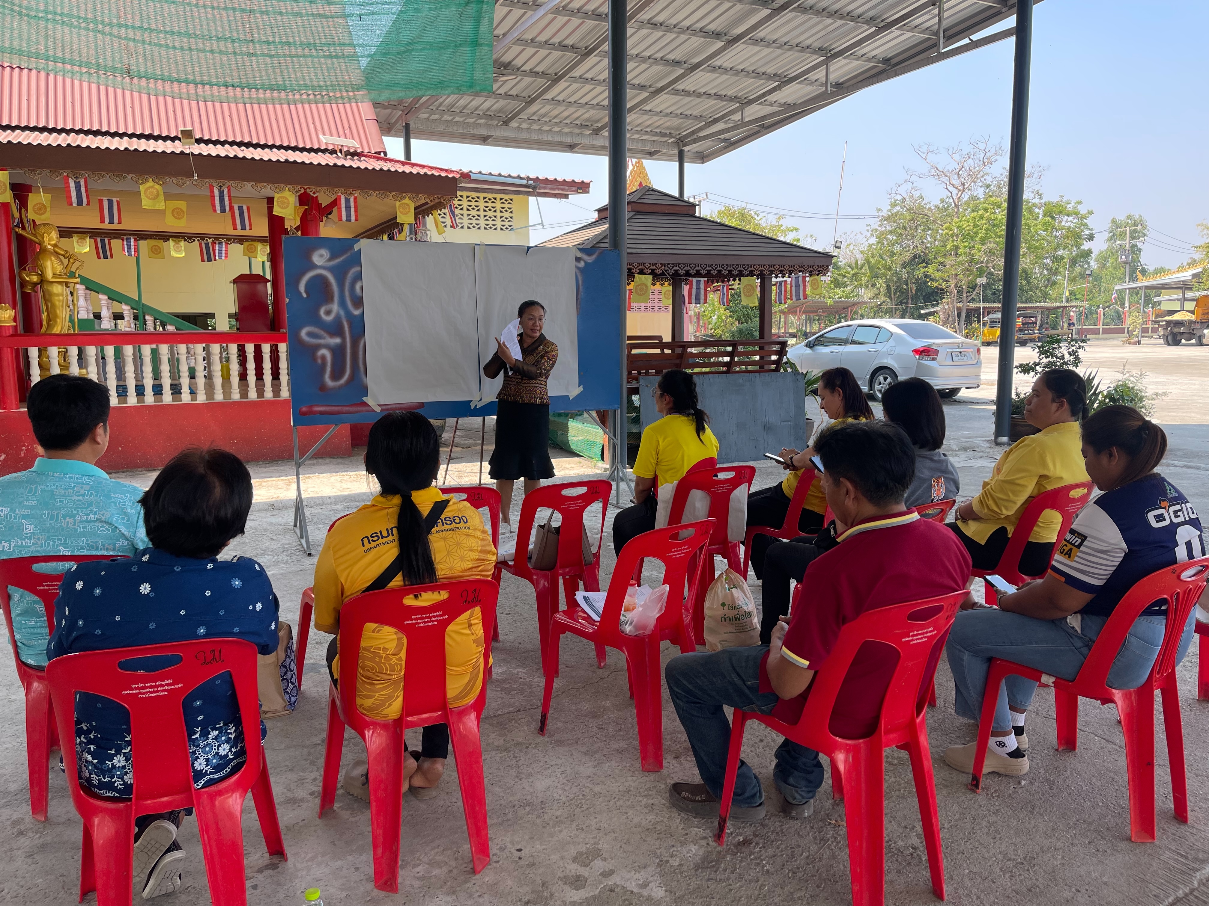 …พช.นครนายก ลงพื้นที่ติดตามเพื่อเตรียมความพร้อมการถอดบทเรียนโครงการการจัดทำสารสนเทศตำบลต้นแบบเพื่อการพัฒนาคุณภาพชีวิต ตำบลบางลูกเสือ อำเภอองครักษ์ จังหวัดนครนายก