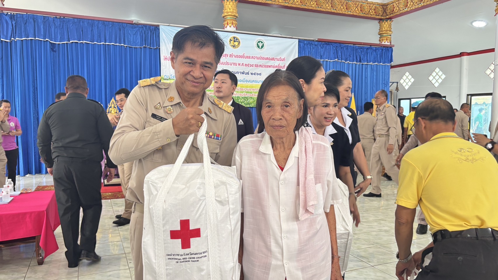 พช.นครนายกร่วมโครงการ “หน่วยบำบัดทุกข์ บำรุงสุข สร้างรอยยิ้มและความปรองดองสมานฉันท์ให้ประชาชน จังหวัดนครนายก”