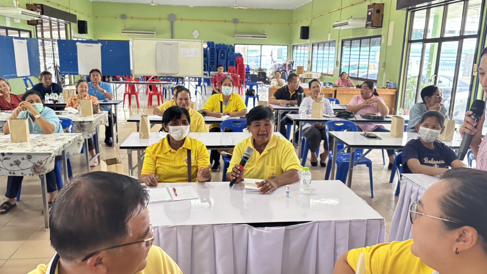 พช.นครนายกดำเนินกิจกรรมโครงการเพิ่มศักยภาพการผลิตสินค้าเกษตรปลอดภัยและส่งเสริมวิสาหกิจแปรรูปเพื่อเพิ่มมูลค่า กิจกรรมย่อยที่ 1 ประชุมเชิงปฏิบัติการส่งเสริมการสร้างรายได้จากกิจการอาหารปลอดภัย ระดับอำเภอ วันที่ 1