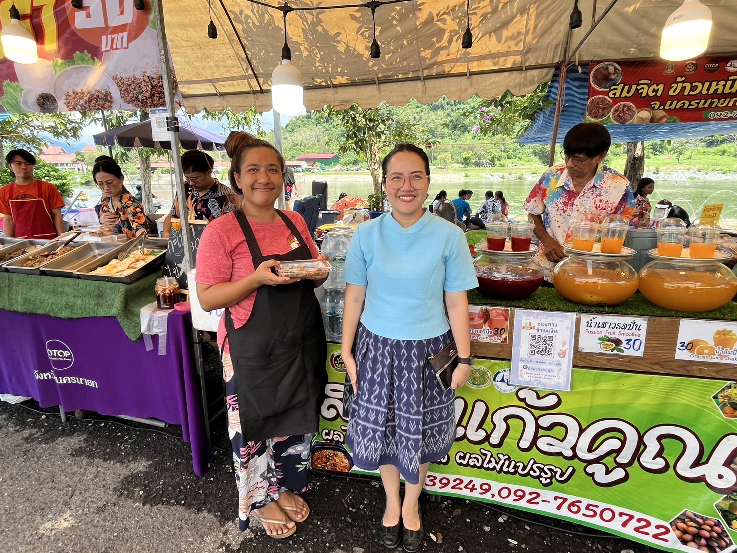 …พช.นครนายก ติดตามการดำเนินการจำหน่ายสินค้า OTOP ในช่วงเทศกาลสงกรานต์