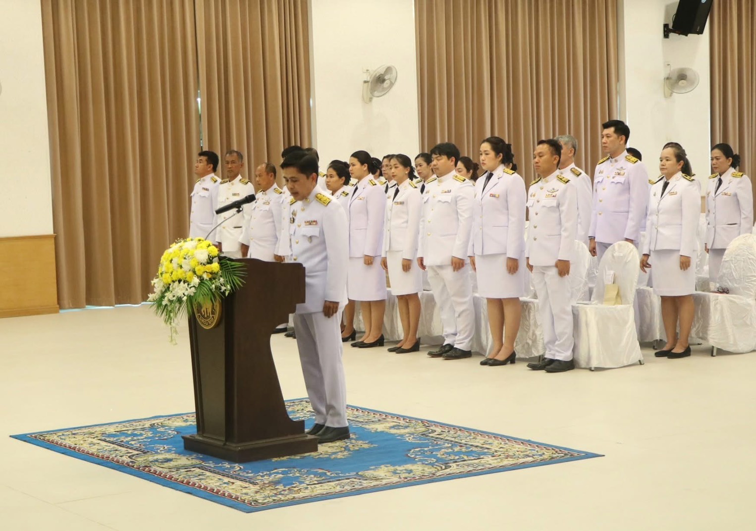 ..พช.นครนายก ร่วมพิธีรับเหรียญที่ระลึกพระราชทานฯ เนื่องในวันข้าราชการพลเรือน และวันคล้ายวันสถาปนากระทรวงมหาดไทย 133 ปี วันที่ 1 เมษายน 2568 จังหวัดนครนายก