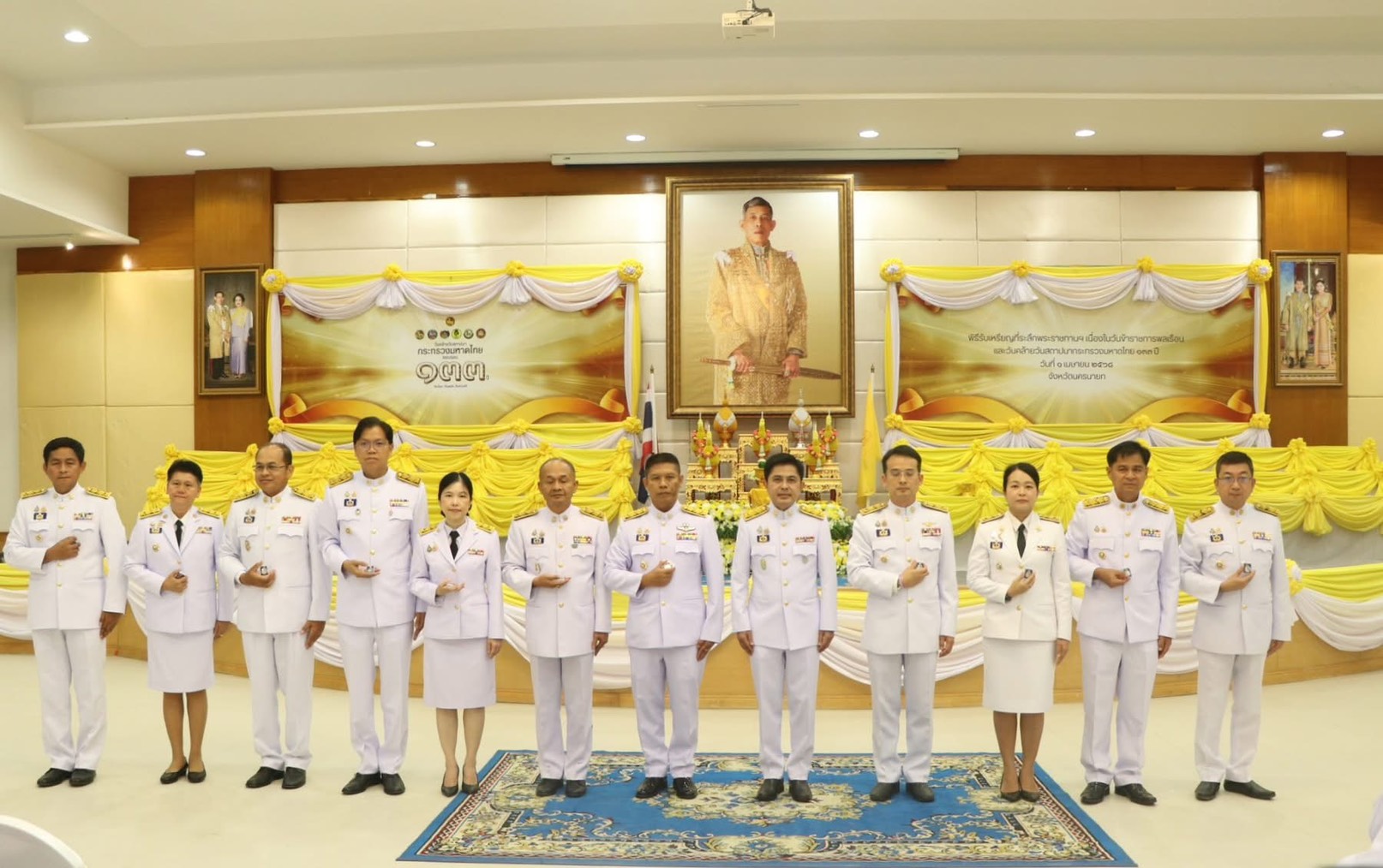 ..พช.นครนายก ร่วมพิธีรับเหรียญที่ระลึกพระราชทานฯ เนื่องในวันข้าราชการพลเรือน และวันคล้ายวันสถาปนากระทรวงมหาดไทย 133 ปี วันที่ 1 เมษายน 2568 จังหวัดนครนายก